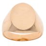 14ct Yellow Gold Plain Oval Signet Ring