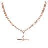 9ct Rose Gold Albert T-Bar Chain 16"
