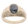 9ct Yellow Gold Hematite Cabochon Signet Ring