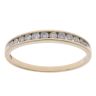 9ct Yellow Gold 0.25ct Brilliant Cut Diamond Half Eternity Ring