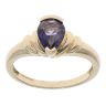 9ct Yellow Gold Amethyst Single Stone Ring