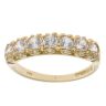 18ct Yellow Gold Cubic Zirconia Eternity Ring