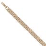 9ct Yellow Gold Watch Strap Style Bracelet 7.5"