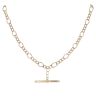 9ct Yellow Gold Figaro T-Bar Chain 20"
