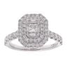 18ct White Gold 1.25ct Diamond Cluster Ring