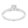 9ct White Gold 0.33ct Brilliant Cut Diamond Solitaire Ring
