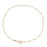 9ct Yellow Gold Figaro Bracelet 7"