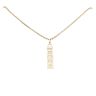 9ct Yellow Gold Hallmarked Ingot Pendant And Chain 20"