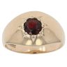 9ct Yellow Gold Garnet Signet Ring