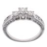 18ct White Gold Trilogy 1.00ct Diamond Ring