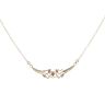 9ct Yellow And Rose Gold Rose Pendant And Chain 18"