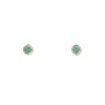 9ct Yellow Gold Emerald Stud Earrings