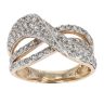 9ct Yellow Gold 1.18ct Diamond Wave Ring by Anya Belle