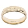 14ct Yellow Gold Harlequin Design 6mm Wedding Band