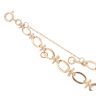 9ct Yellow Gold Knot Bracelet With Safety Chain 8"