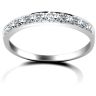 9 Carat White Gold 31pts Half Eternity Diamond Ring