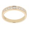 18ct Yellow Gold 0.25ct Diamond Half Eternity Ring