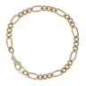 9ct Yellow Gold Figaro Bracelet 7"