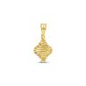 22ct Yellow Gold Kite Shaped Pendant with Flowers