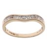 9ct Yellow Gold 0.25ct Brilliant Cut Diamond Wishbone Ring