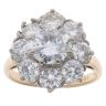 18ct Yellow Gold 3.75ct Brilliant Cut Diamond Cluster Ring