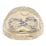 14ct Yellow And White Gold Infinity Fancy Ring