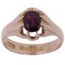 9ct Rose Gold Garnet Signet Ring