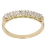 18ct Yellow Gold 0.20ct Brilliant Cut Diamond Half Eternity Ring