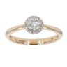 9ct Yellow Gold 0.13cts Diamond Cluster Ring by Anya Belle