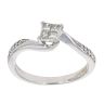 9ct White Gold 0.27ct Diamond Cluster Ring