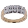 18ct Yellow And White Gold 0.75ct Brilliant Cut Diamond Fancy Ring