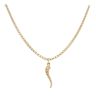 14ct Yellow Gold Horn Of Plenty Pendant and Chain 18"