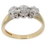 18ct Yellow Gold 0.45ct Brilliant Cut Trilogy Ring