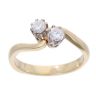 18ct Yellow Gold 0.40ct Diamond Two Stone Ring