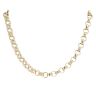 9ct Yellow Gold Patterned & Plain Belcher Chain