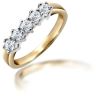 18ct Yellow Gold 0.50ct Diamond Five Stone Ring