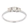 9ct White Gold 0.50ct Diamond Trilogy Ring