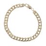 9ct Yellow Gold Double Curb Bracelet 8.5"