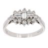 18ct White Gold 0.50ct Diamond Cluster Ring
