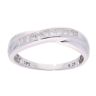 9ct White Gold 0.30ct Diamond Crossover Ring