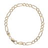 9ct Yellow Gold Figaro Bracelet 8"