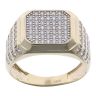 14ct Yellow Gold Cubic Zirconia Signet Ring