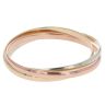 9ct Yellow, White And Rose Gold Triple Bangle