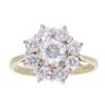 18ct Yellow Gold 1.30ct Diamond Cluster Ring