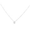 18ct White Gold 0.50ct Brilliant Cut Diamond Solitaire Pendant And Chain 16"