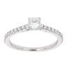 18ct White Gold 0.50ct Diamond Shoulder Solitaire Ring