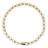Silver Gold Plated Belcher Bracelet 8.5"