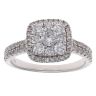 18ct White Gold 0.86ct Diamond Cluster Ring