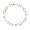 9ct Yellow Gold Cubic Zirconia Circle Bracelet 7.5"