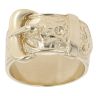 9ct Yellow Gold Patterned Buckle Ring